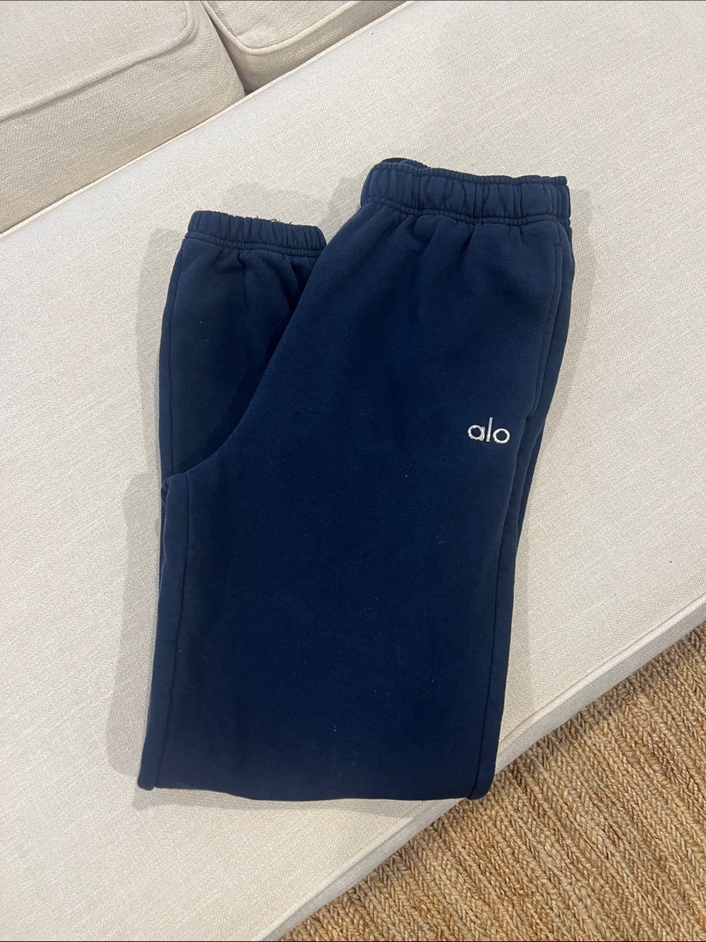 ALO Yoga Kids Navy Blue Jogger Sweatpants